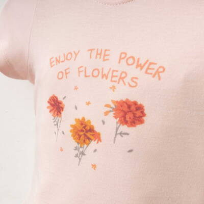 %100 PAMUKLU FLOWERİNG T-SHİRT - 3