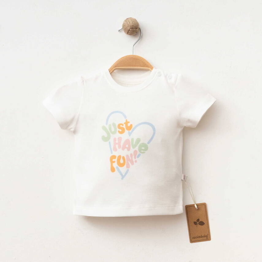  %100 PAMUKLU HEART FUN T-SHİRT - 1