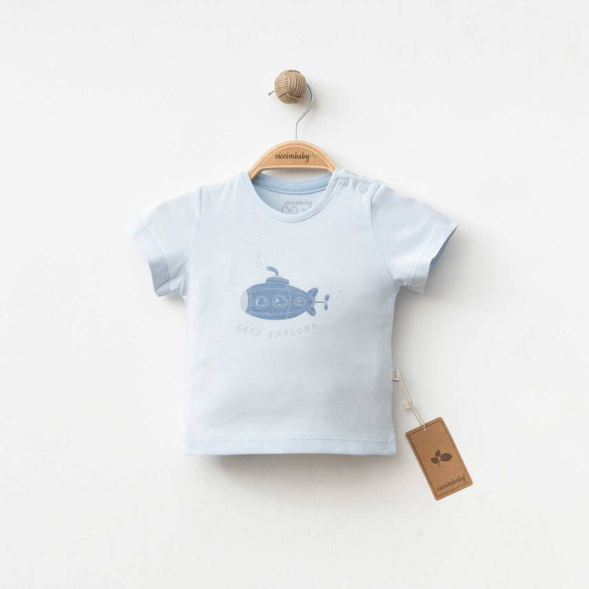 %100 Pamuklu Underwater T-shirt - 1