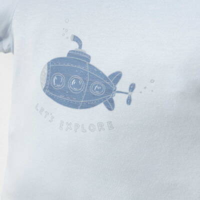 %100 Pamuklu Underwater T-shirt - 3
