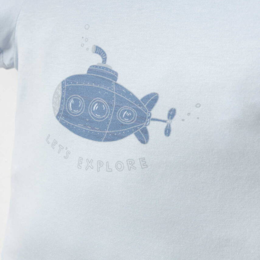 %100 Pamuklu Underwater T-shirt - 3