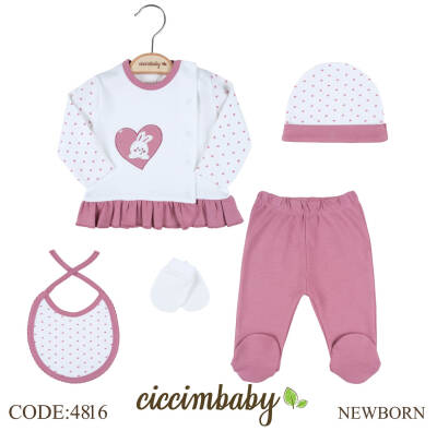 5 Lİ KALPLİ TAVŞAN ZIBIN SETİ - CİCCİMBABY