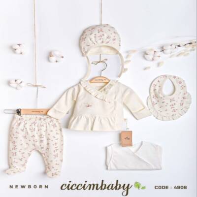 5 li Naturel Flower Garden Zıbın Seti - CİCCİMBABY