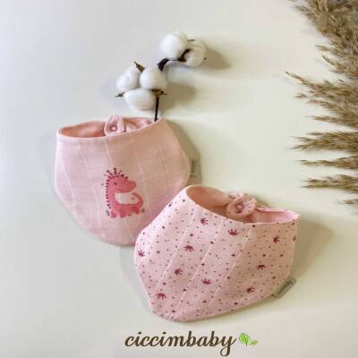 DİNAZOR BASKILI MÜSLİN FLAR ( 2 Lİ ) - CİCCİMBABY