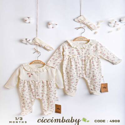 Flower Garden Naturel Patikli Tulum (2 Lİ SET) - CİCCİMBABY