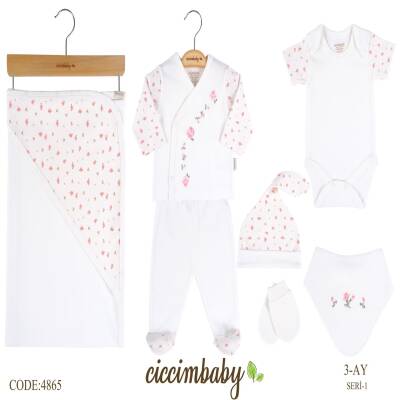 Kanaviçe 7'li Zıbın Seti - CİCCİMBABY