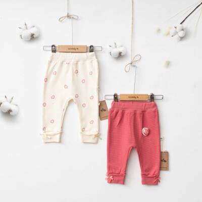 MY STRAWBERRY GİRL MANŞETLİ PANTALON (2 Lİ SET ) - CİCCİMBABY