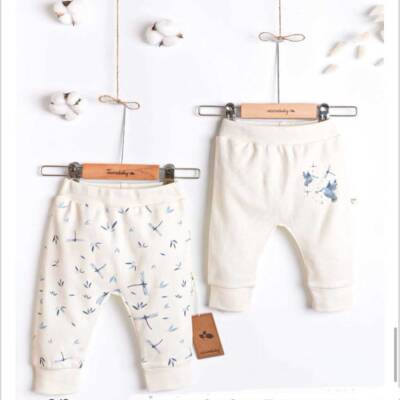  PRETTY HAPPY MANŞETLİ PANTALON (2 Lİ SET ) - CİCCİMBABY